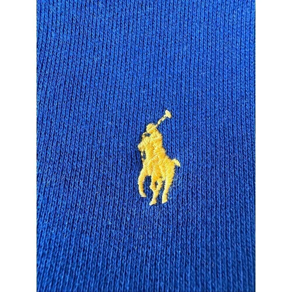 Polo Ralph Lauren Boys Size 7 Blue Fleece Full-Zip Hoodie